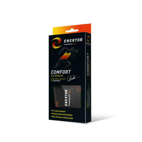 Enertor Three Quarter Length Comfort insole packaging