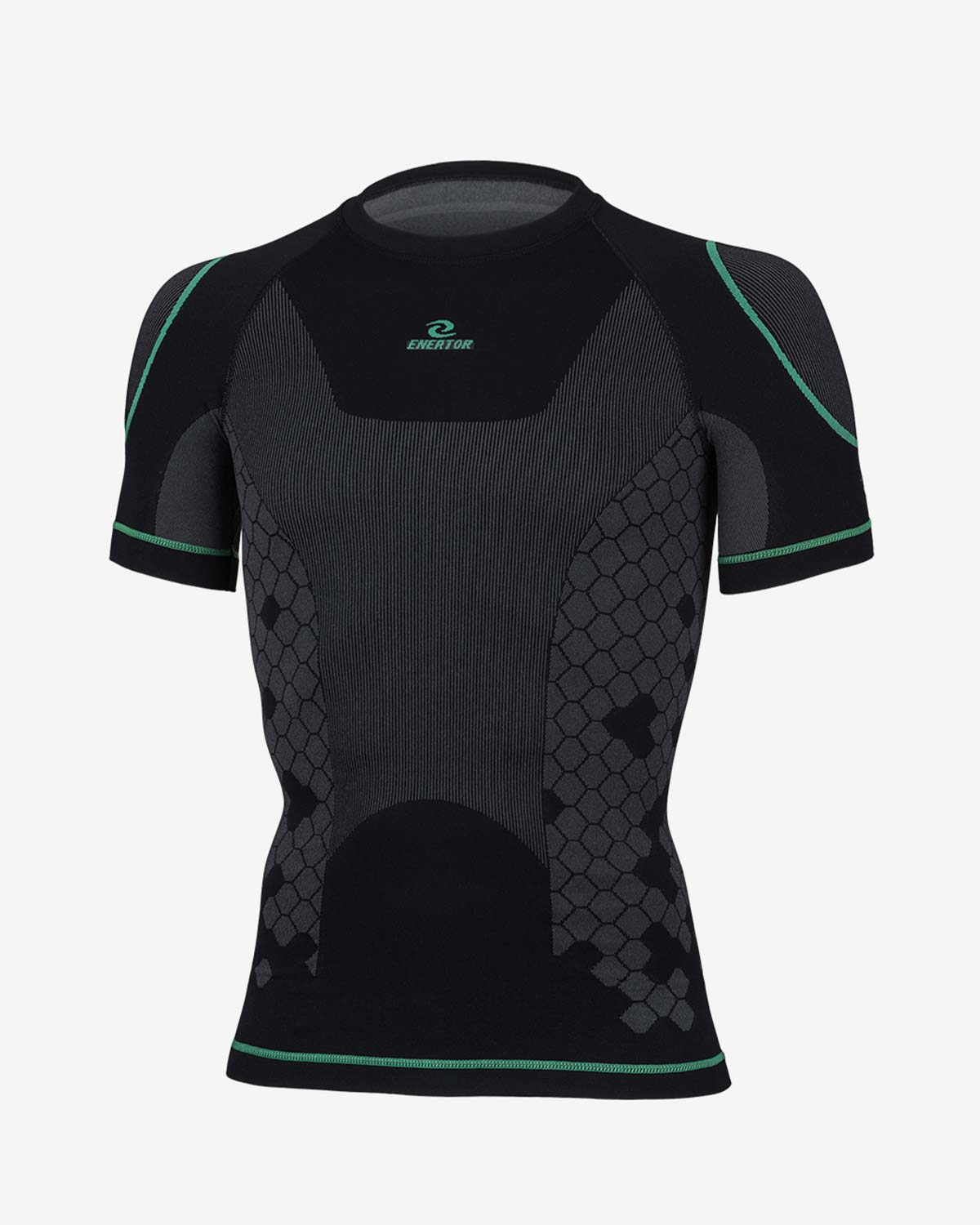 Enertor Black Base Layers Top - Front