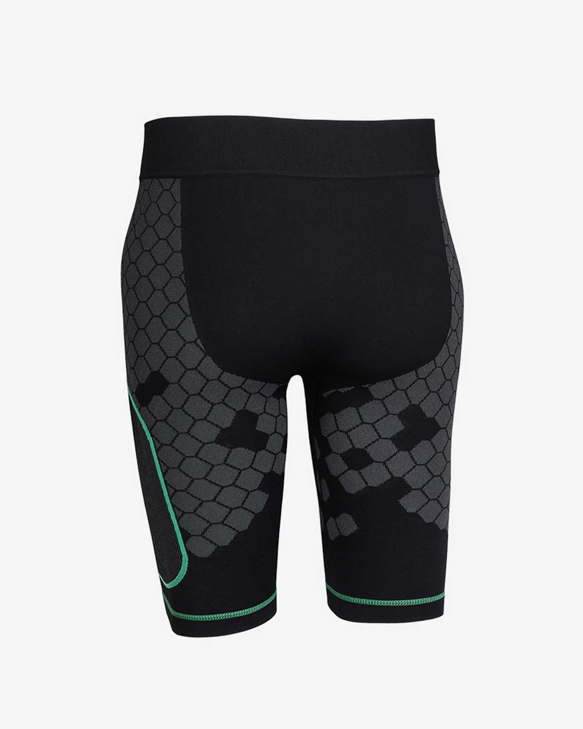 Enertor Black and Green Base Layers Shorts - Back
