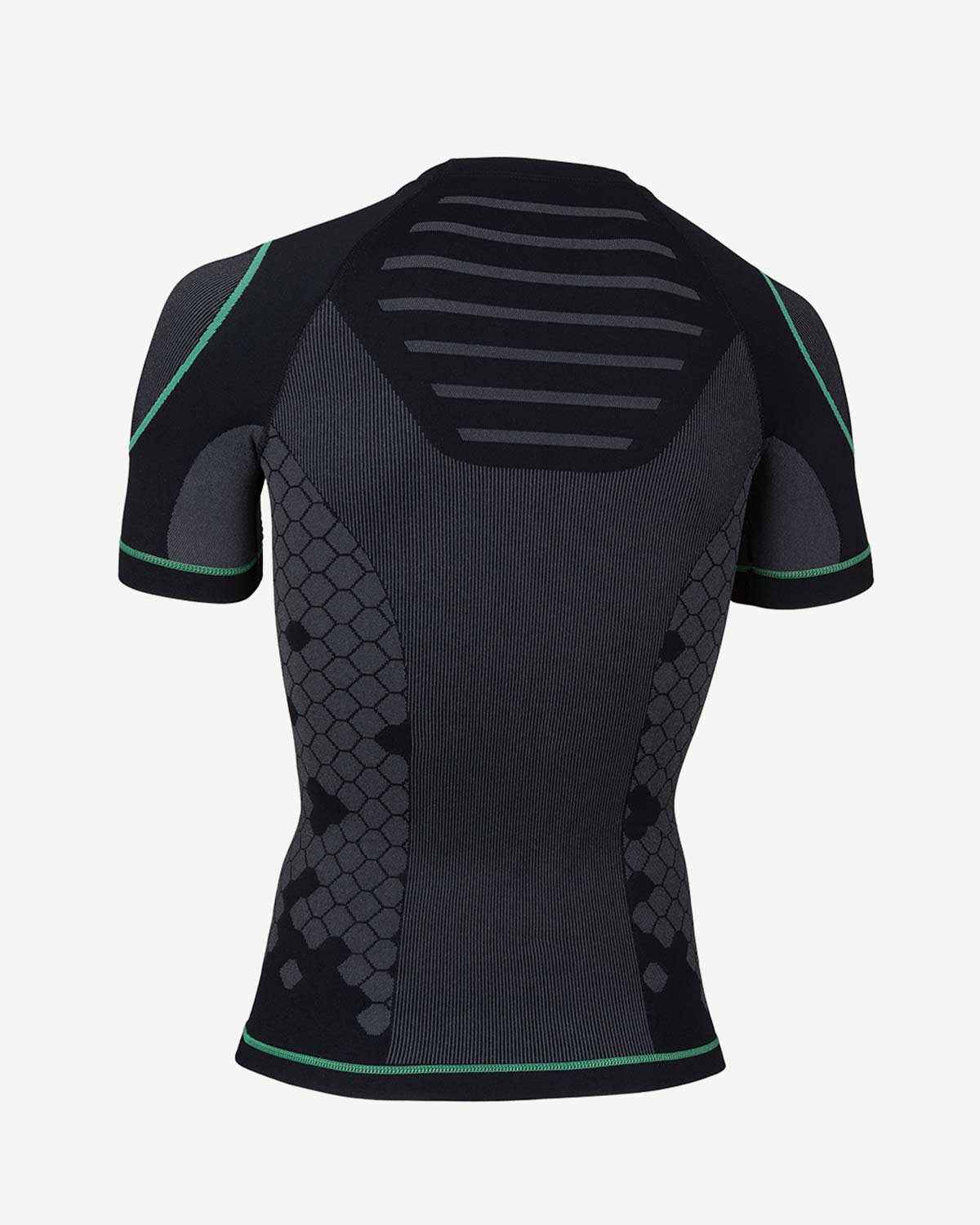 Enertor Black and Green Base Layers Top - Back