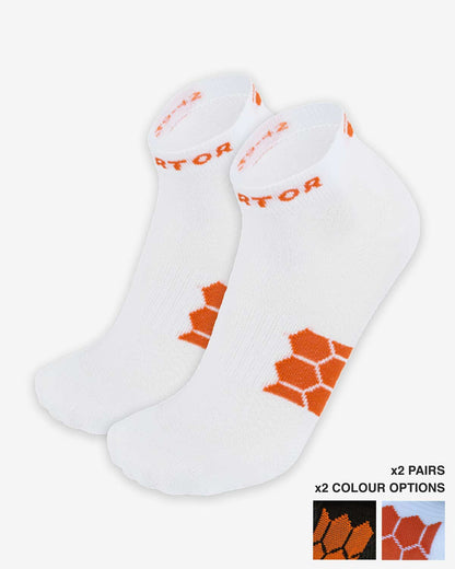 Enertor Energy Everyday White Socks - 2 Pairs