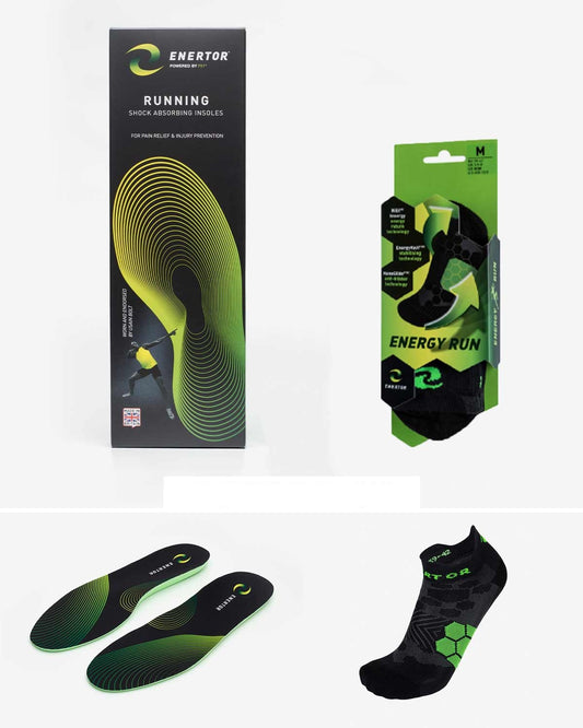 Enertor Runner's Bundle Insoles with Packaging