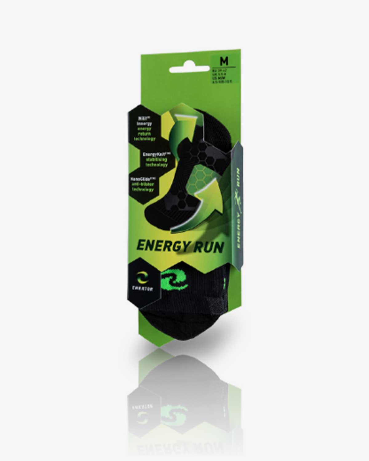 Enertor Runner's Bundle Black Run Socks Packaging